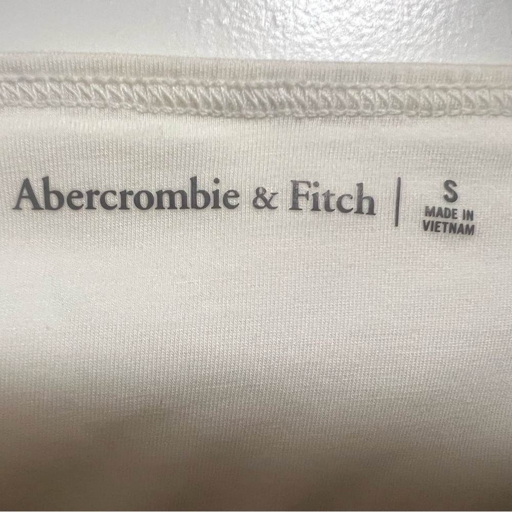 Abercrombie & Fitch White Mesh Plaid Mini Dress - Picture 3 of 6